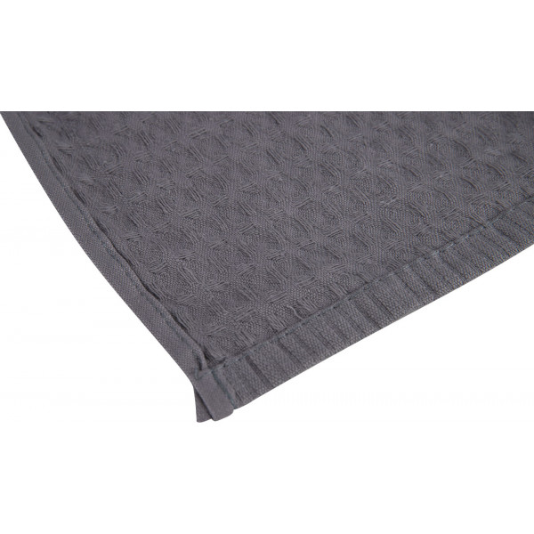 Фото - Полотенце для рук Aisha вафельный (без бордюра) темно-серый 40х60 (4820190498465)