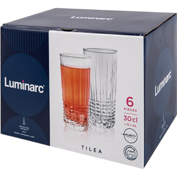Фото - Набір склянок Luminarc TILEA 6x300 мл (W0001)