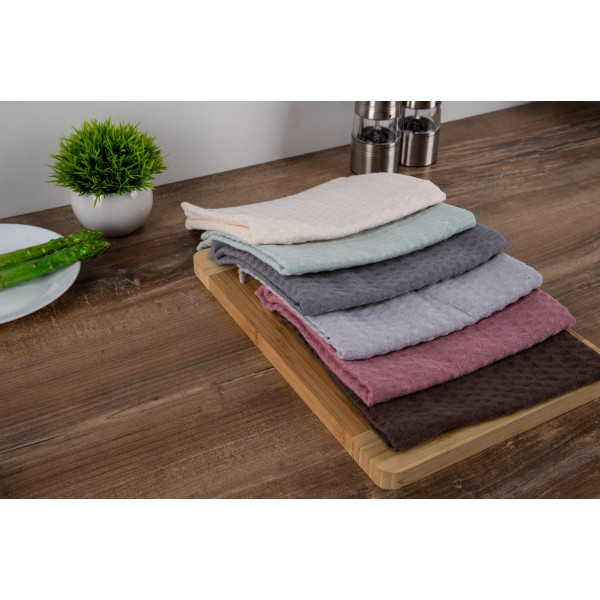 Фото - Полотенце для рук Aisha вафельный (без бордюра) пыльно-розовый 40х60 (4820190498434)