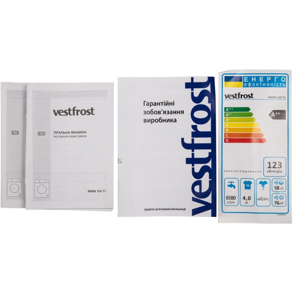 Фото - Пральна машина Vestfrost MWM104T1
