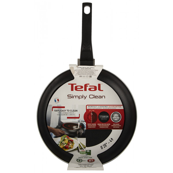 Фото - Сковорода універсальна Tefal B5670653 Simply Clean 28 см