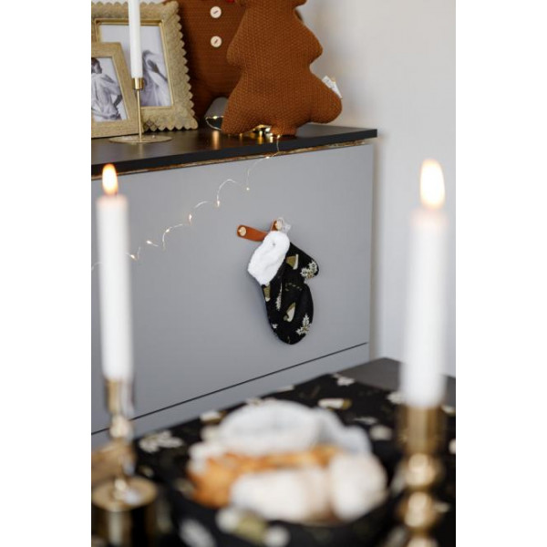 Фото - Декор New Year Прованс Шапочки на черном 26х18 см (037550)
