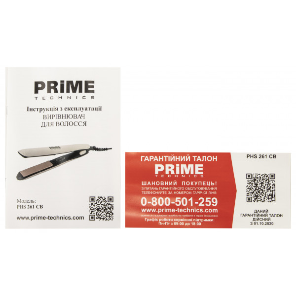 Фото - Вирівнювач волосся Prime Technics PHS 261 CB
