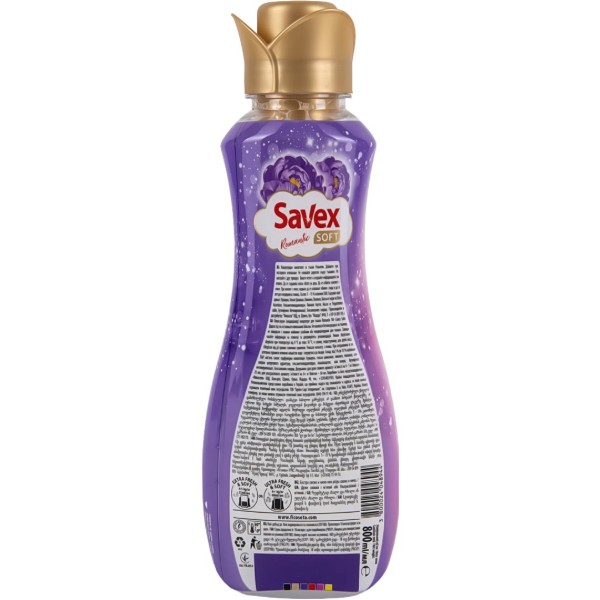 Фото - Ополіскувач для білизни SAVEX Soft Romantic 0.8 л (3800024048944)