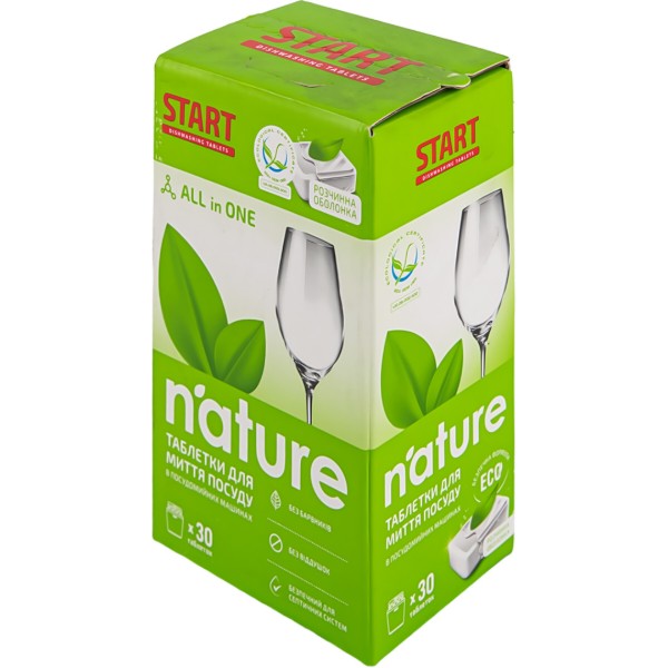 Фото - Таблетка для посудомийної машини Start NATURE 30 шт