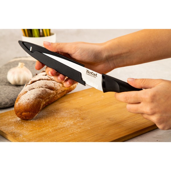 Фото - Ніж кухонний Tefal K2213944 Comfort 12 см + чохол