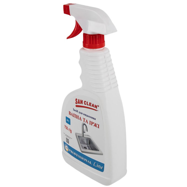 Фото - Засіб для миття у ванній кімнаті San Clean PROFESSIONAL Line 750 мл (4820003544129)