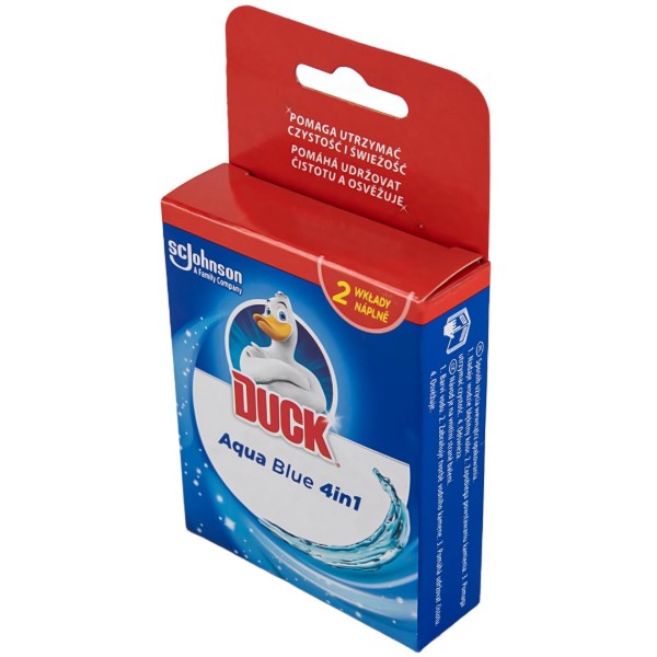 Фото - Туалетний блок SC Johnson Duck Aqua 4в1 Синій (5000204669756)