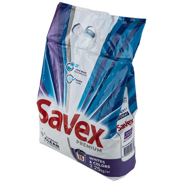 Фото - Стиральный порошок SAVEX Whites Colors automat 2.25 кг (3800024047879)