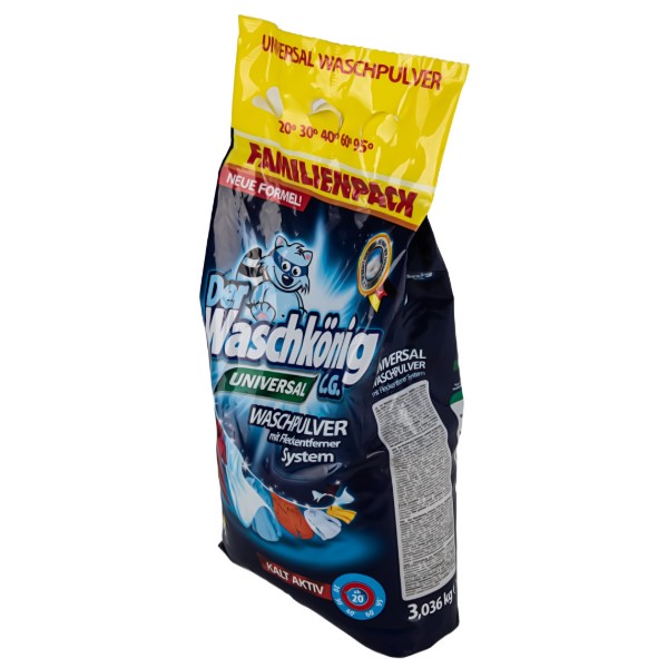 Фото - Пральний порошок Waschkonig Universal 3,036 кг (4260418931334)