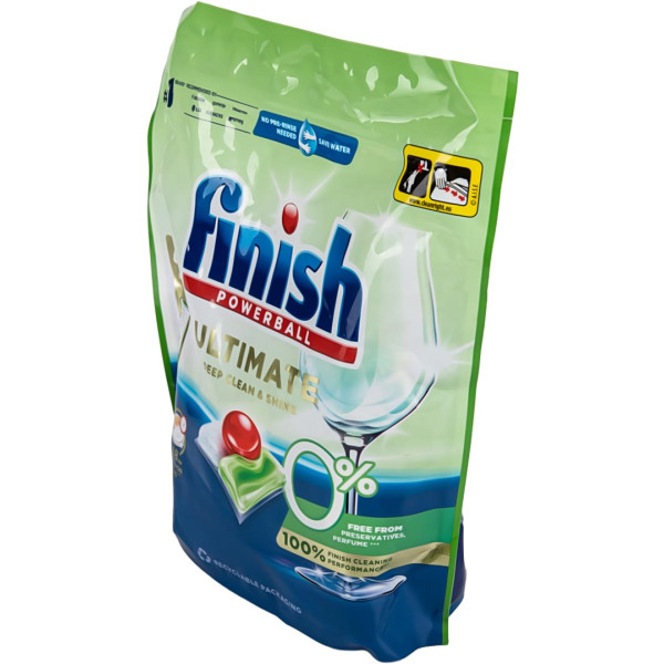 Фото - Таблетка для посудомийної машини Finish Ultimate 0% 45 шт