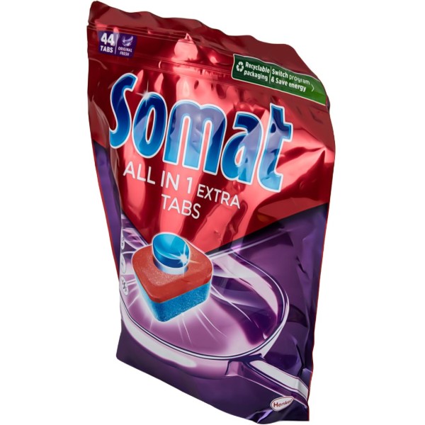 Фото - Таблетка для посудомийної машини Somat All in 1 Extra 44 шт