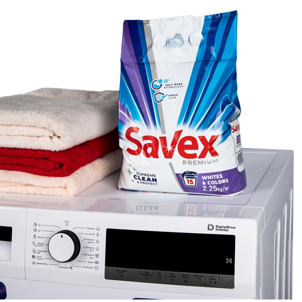 Фото - Стиральный порошок SAVEX Whites Colors automat 2.25 кг (3800024047879)