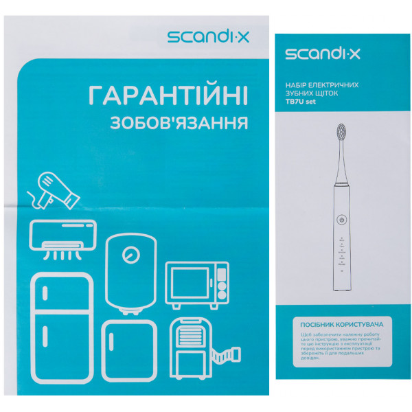 Фото - Зубна щітка електрична Scandix TB7U set