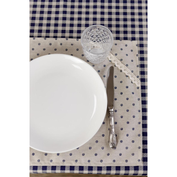 Фото - Салфетка для сервировки Прованс горошек Маричка 35х45 см (038945)