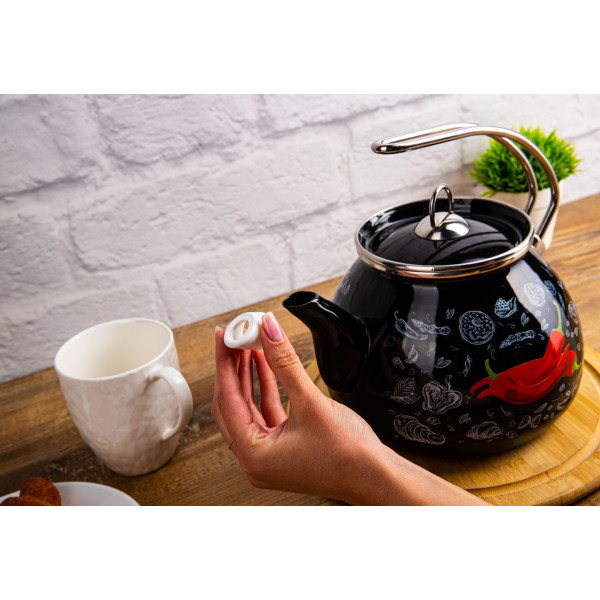 Фото - Чайник металевий Gusto GT-T-533-P Перчинка 3.3 л