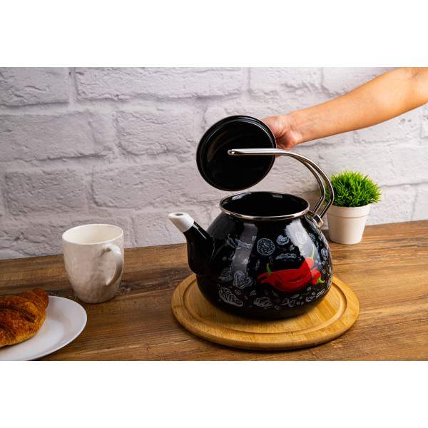 Фото - Чайник металевий Gusto GT-T-533-P Перчинка 3.3 л