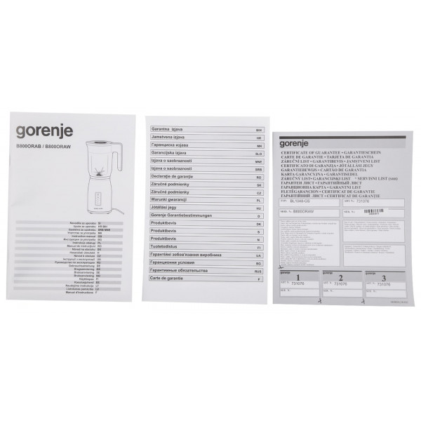 Фото - Блендер стационарный Gorenje B800ORAW