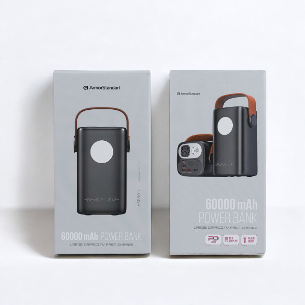 Фото - Батарея мобильная Armorstandart EnergyCore ASB60 PD100W 60000mAh Black (ARM80296)