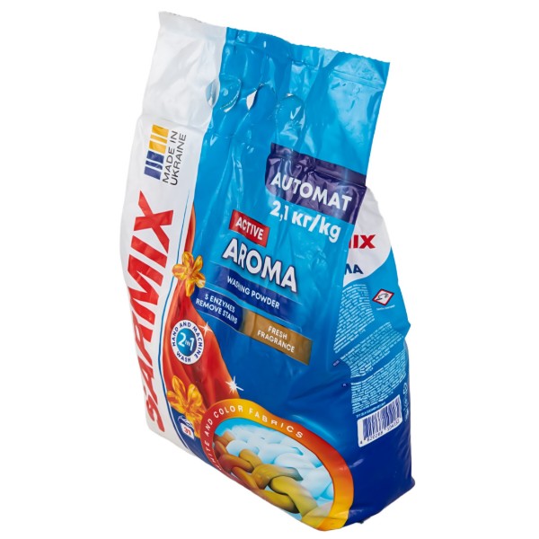 Фото - Пральний порошок SARMIX Active Aroma 2,1 кг