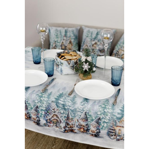 Фото - Скатерть прямоугольная Прованс Сказочные гномы 135х220 см (038449)