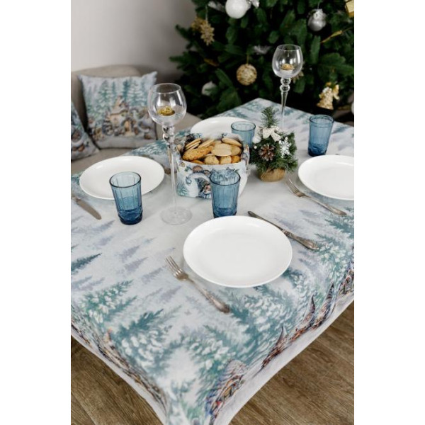 Фото - Скатерть прямоугольная Прованс Сказочные гномы 135х220 см (038449)