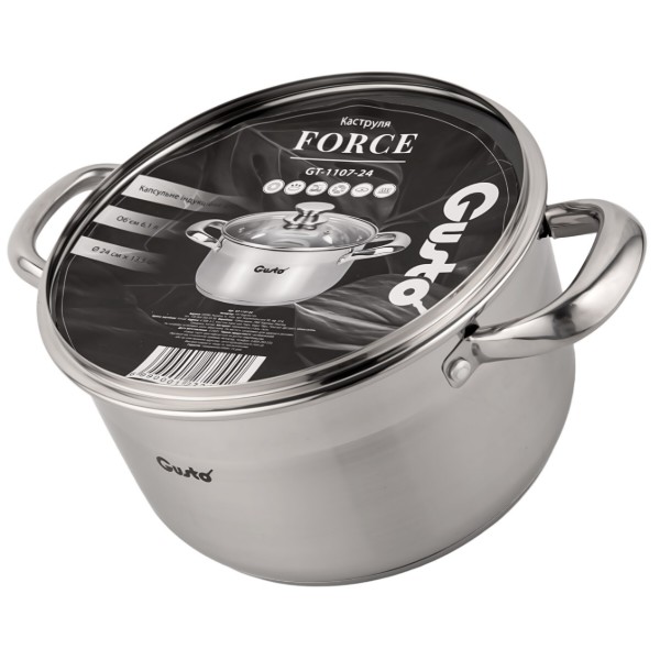 Фото - Каструля Gusto GT-1107-24 Force 24 см 6,1 л