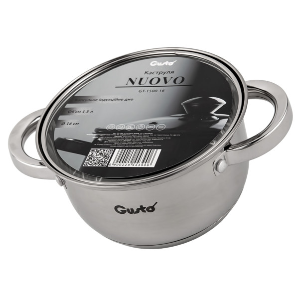 Фото - Каструля Gusto GT-1500-16 Nuovo Gusto 1,5 л