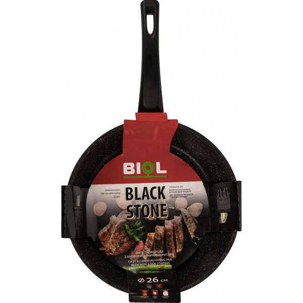Фото - Сковорода універсальна Biol 26078Р Блек Стоун 26 см