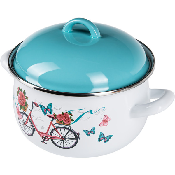 Фото - Каструля Gusto Веломандрівка 20 см 4,0 л (GT-T-120-VM) Фото - Каструля Gusto Веломандрівка 20 см 4,0 л (GT-T-120-VM)