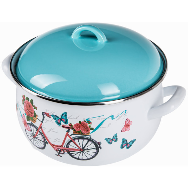 Фото - Каструля Gusto Веломандрівка 24 см, 5,7 л (GT-T-124-VM) Фото - Каструля Gusto Веломандрівка 24 см, 5,7 л (GT-T-124-VM)