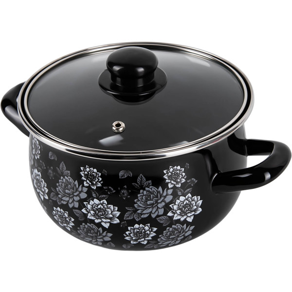 Фото - Каструля Gusto Пелюстки ночі 3,1 л GT-T-118-LN Фото - Каструля Gusto Пелюстки ночі 3,1 л GT-T-118-LN