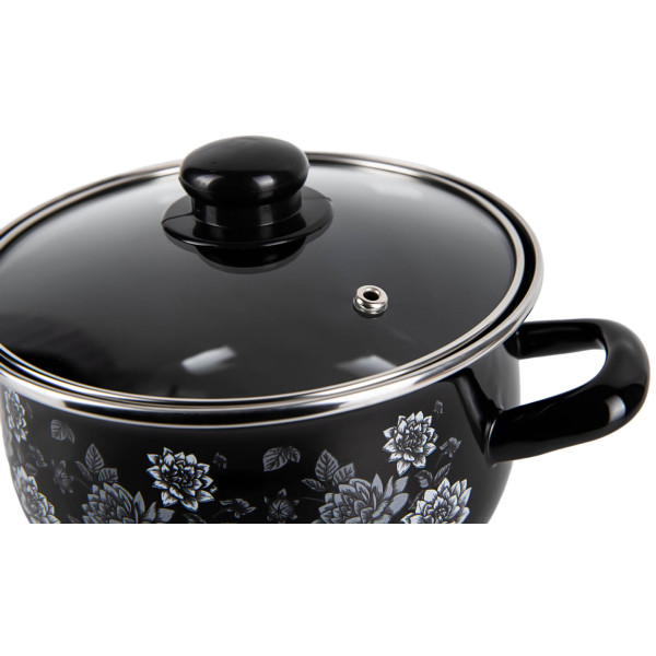 Фото - Каструля Gusto Пелюстки ночі 3,1 л GT-T-118-LN