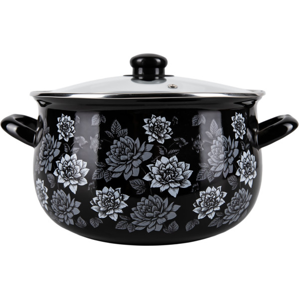 Фото - Каструля Gusto GT-T-124-LN Пелюстки ночі 24 см 5.7 л