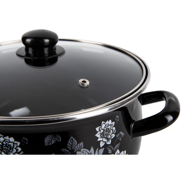 Фото - Каструля Gusto GT-T-124-LN Пелюстки ночі 24 см 5.7 л