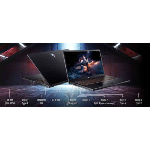 Фото - Ноутбук игровой Acer Nitro V 15 AI ANV15-42-R2DH (NH.QV4EU.007) Black