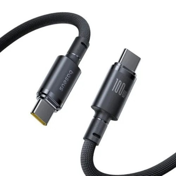 Фото - Кабель Baseus New Braided Type-C/Type-C 100W 1m (E0426W00) Black