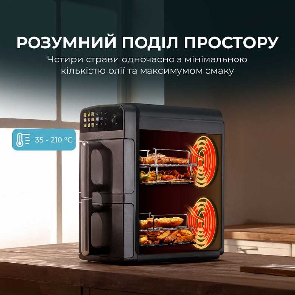 Фото - Мультипечь Cecotec Cecofry DuoLevel 12000 Window (A01_EU01_109325)
