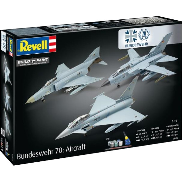Фото - Набор для моделирования техники Revell набор к 70 годовщине ВВС Германии 3 самолета (RVL-05627)