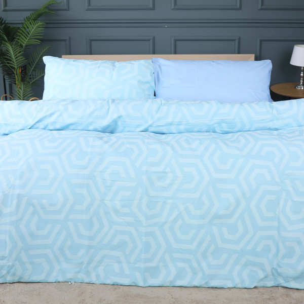 Фото - Комплект постільної білизни MirSon 175x210 см Ranforce Elite 17-0628 Diamond Blue Ранфорс (2200008464189)