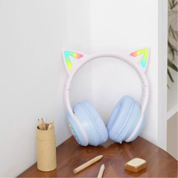 Фото - Наушники накладные беспроводные Proove Kids Neko APP Blue/Pink (HPNK0001AP26)