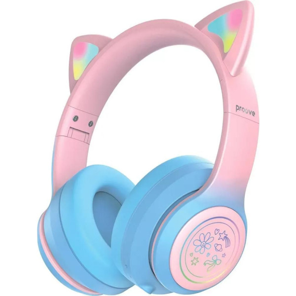 Фото - Наушники накладные беспроводные Proove Kids Neko APP Blue/Pink (HPNK0001AP26) Фото - Наушники накладные беспроводные Proove Kids Neko APP Blue/Pink (HPNK0001AP26)