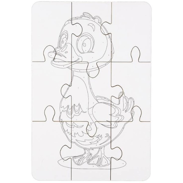Фото - Пазли (3-4 роки) PuzzleOk Розмальовка "Гусочка" А5 (Puz-22937)