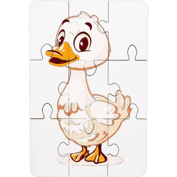 Фото - Пазли (3-4 роки) PuzzleOk Розмальовка "Гусочка" А5 (Puz-22937)