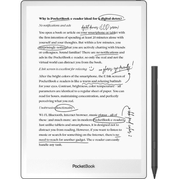 Фото - Електронна книга PocketBook InkPAd One Black (PB1030-8-WW)