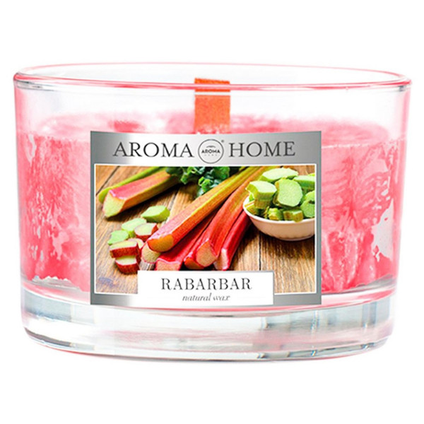 Фото - Свеча стекло Aroma Home Natural Waxes Candle 115g - RHUBARD (83667)