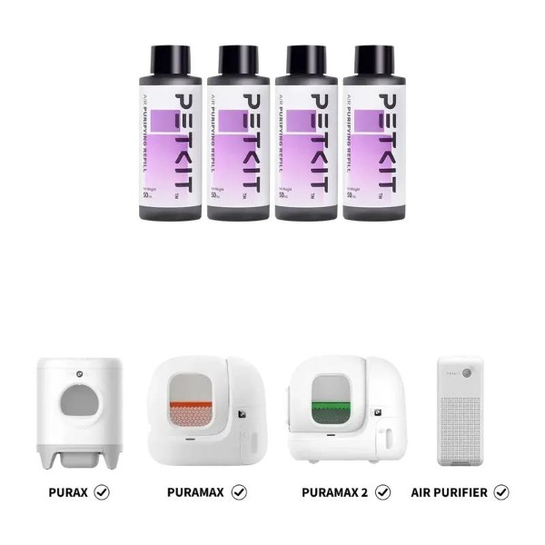 Фото - Набор концентрированной жидкости PETKIT Air Puifying Refill 4х50 мл (P9214)