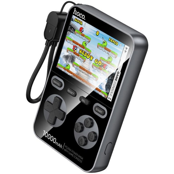 Фото - Батарея мобильная HOCO Q47 Shine PD20W + Game Console 10000 mAh Black (714896)