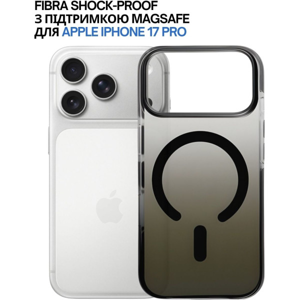 Фото - Чохол для смартфону BeCover FIBRA Shock-Proof case with MagSafe for Apple iPhone 17 Pro Black (715460)