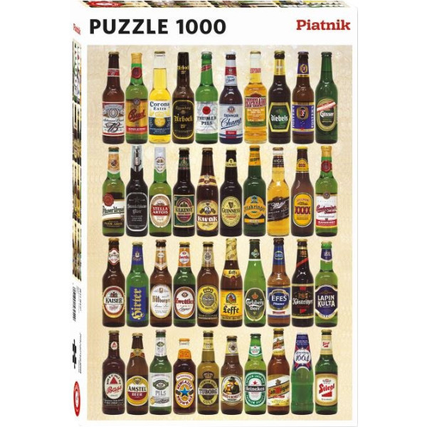 Фото - Пазли (8 +) Piatnik Пивні пляшки 1000 ел. (PT-562549)
